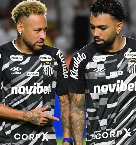 Neymar e Gabigol, do Santos
