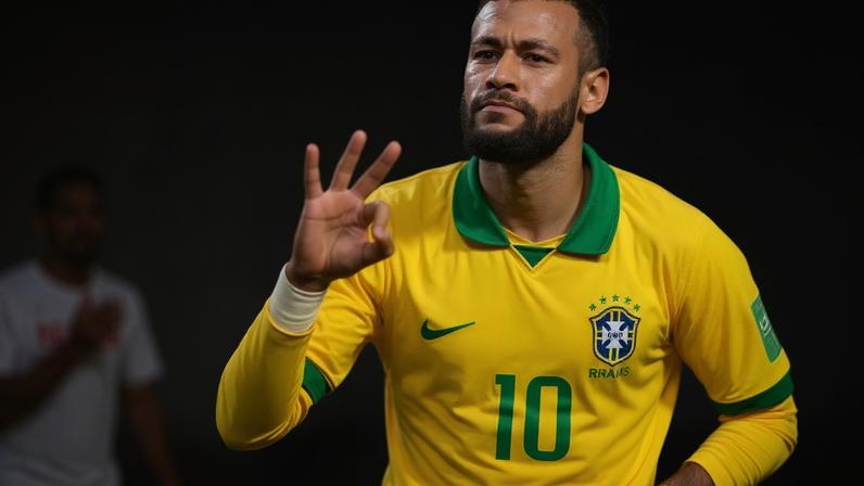 Neymar em jogo da seleção brasileira, convocação para a Copa do Mundo de 2026
