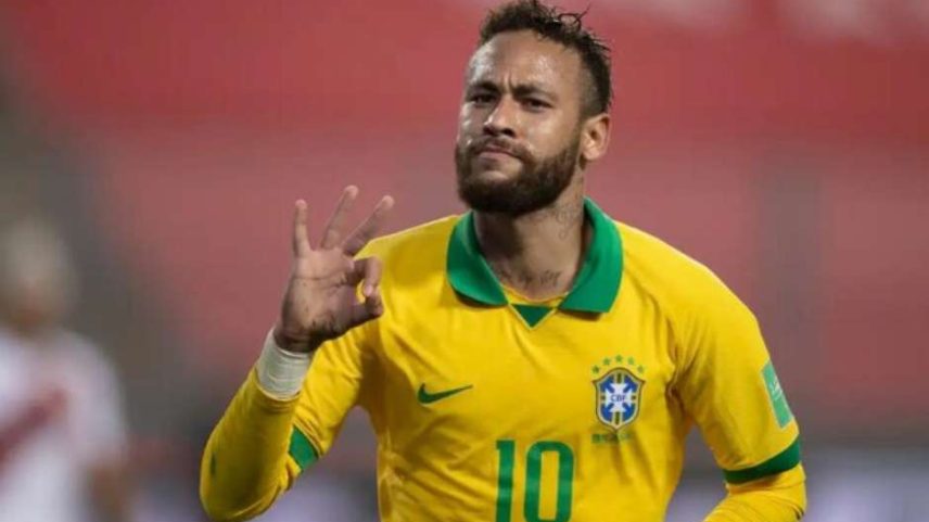Neymar em jogo pela Selecao brasileira