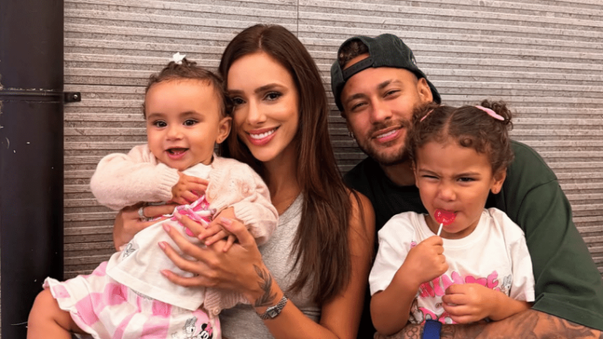 Neymar e Bruna Biancardi são pais de Mavie e Mel