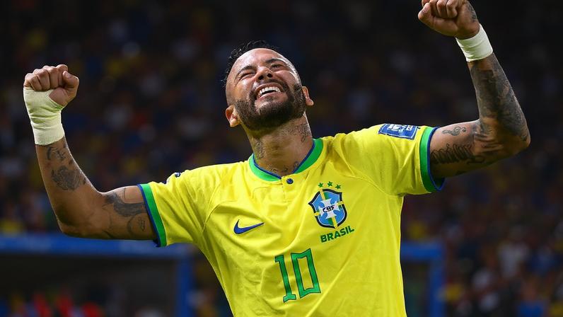 Neymar atuando pela Seleção Brasileira (Foto: Carl de Souza/AFP)