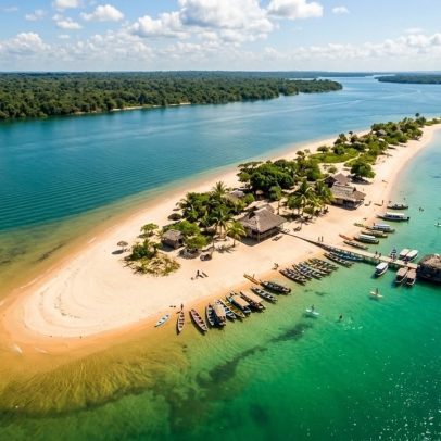 Vila amazônica é reconhecida como a praia de água doce mais bonita do mundo