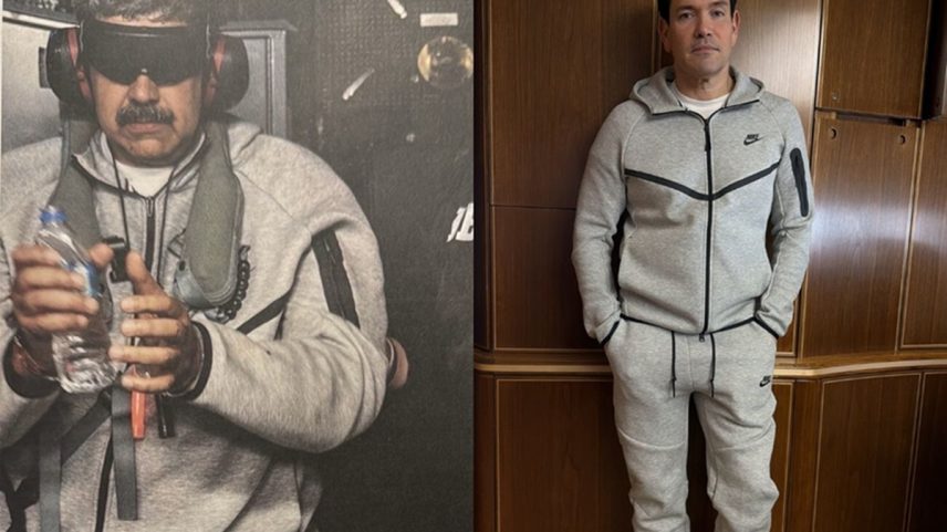 Nicolás Maduro e Marco Rubio usam a mesma roupa