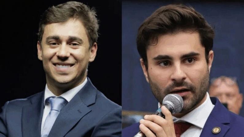 Nikolas Ferreira (esq.) disse que crítica política é legítima, mas difamação não, e quem ultrapassa esse limite responde por isso; Pedro Rousseff (dir.) afirmou que é mais um dos processos que Nikolas move contra ele