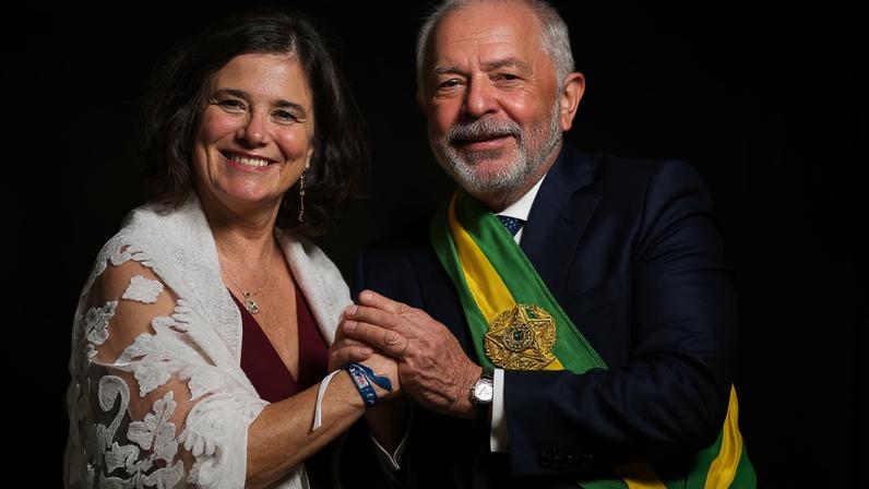 A ministra da Saúde, Nísia Trindade, e o presidente Lula (Ricardo Stuckert/PR/Divulgação)