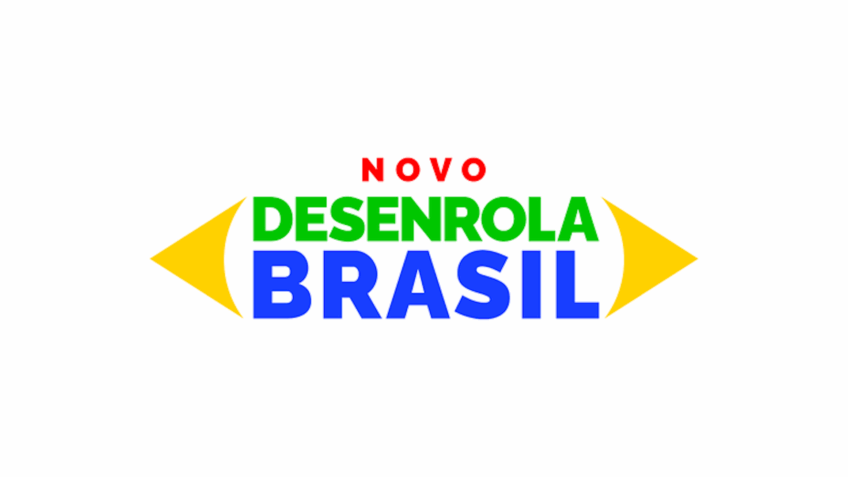 Na imagem, logo de programa do governo