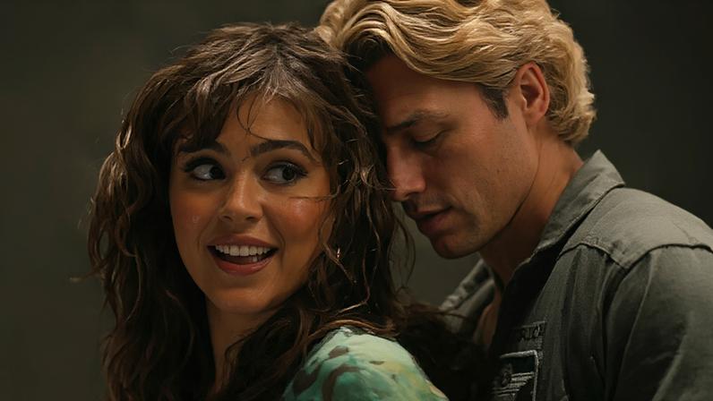 Mika Abdalla e Stephen Kalyn nos papeis de Allie e Dean em 'Off Campus: Amores Improváveis'
