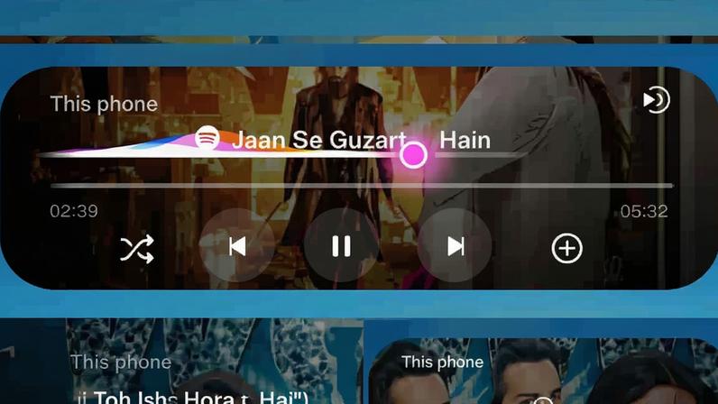 One UI 9: vazamento mostra novo design do player de música; veja imagens — Foto: Reprodução/X @tarunvats33