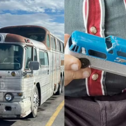 Homem busca trazer ônibus comprado no Canadá para o Brasil há 16 anos