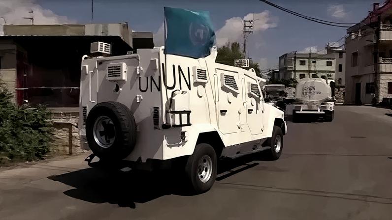 Veículo da missão de paz da ONU no Líbano (Unifil)