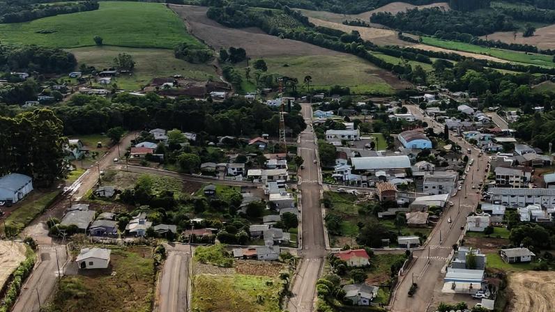 Vista aérea de São Gabriel do Oeste MS, no norte de Mato Grosso do Sul, às margens da BR-163. Crédito: Prefeitura de São Gabriel do Oeste.
