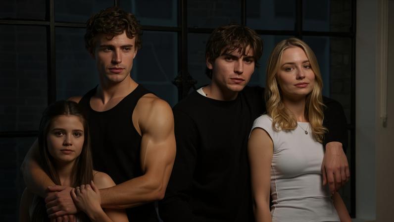 Nancy Sturridge, Conor Sánchez, James O’Donoghue e Sophie McGibbon vão estrelar 'Os Garotos de Tommen' — Foto: Divulgação/Prime Video
