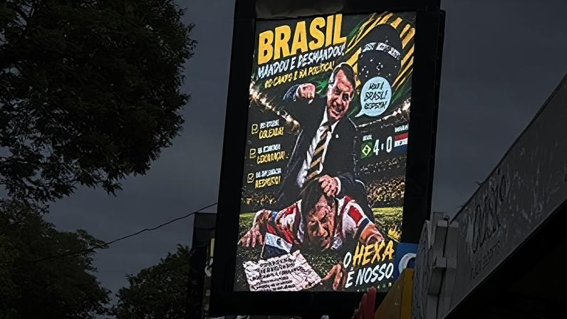 1 de 1 painel-paraguai - Foto: Reprodução Redes Sociais
