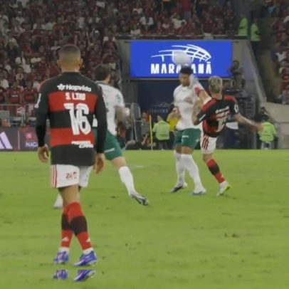Decisão do VAR no lance que garantiu a vitória do Palmeiras sobre o Flamengo