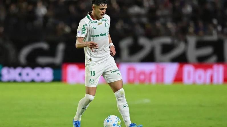 Ramon Sosa (Palmeiras) durante jogo contra o Bragantino, no dia 26.04.2026.