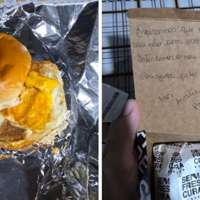Hamburgueria do Rio envia pão com ovo após pedido inusitado do cliente