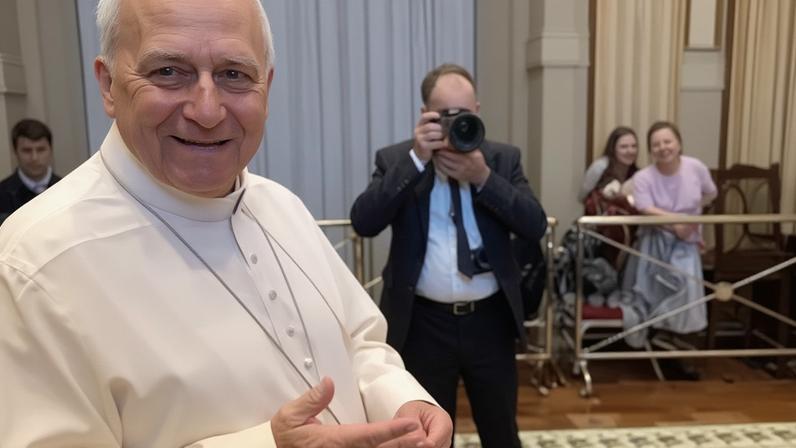 Papa Leão XIV reproduziu trend após pedido de padre em missa