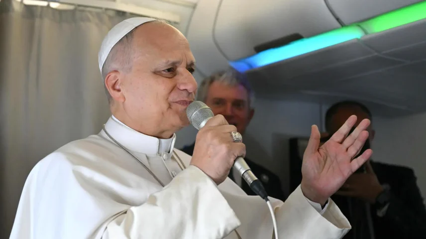 O papa Leão XIV disse que críticas são bem-vindas se baseadas na verdade (Foto: ALBERTO PIZZOLI/EFE/EPA)