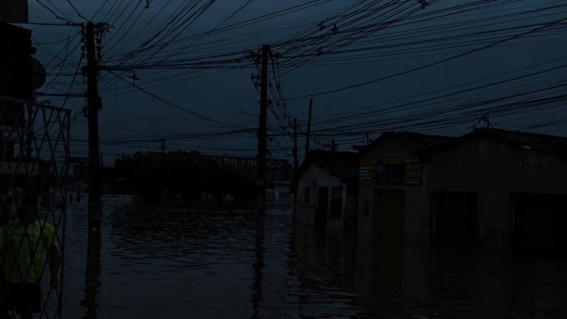 Fortes chuvas na Paraíba causaram alagamentos e duas mortes