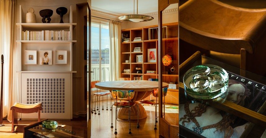 Em Paris, refúgio de colecionador tem cores de Klimt e curvas de Gio Ponti — Foto: Alice Mesguich