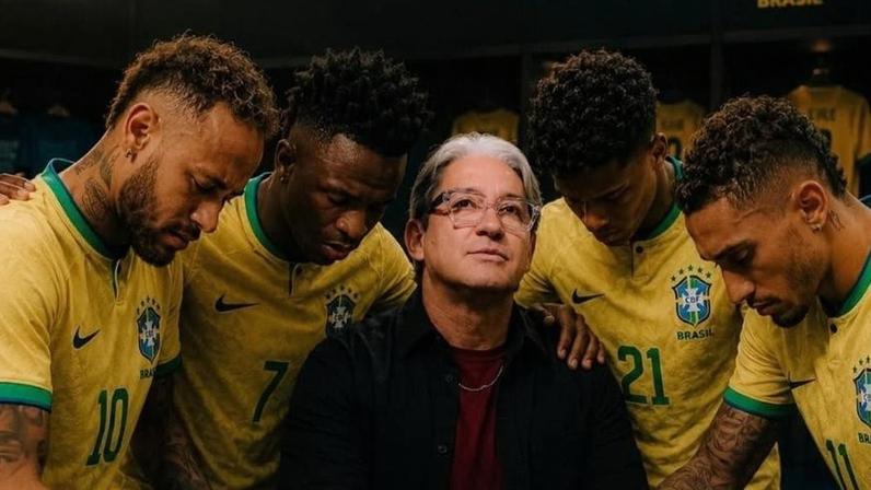 Pastor Mac Anderson Machado fez montagem para 'orar' com Neymar pelo Hexa