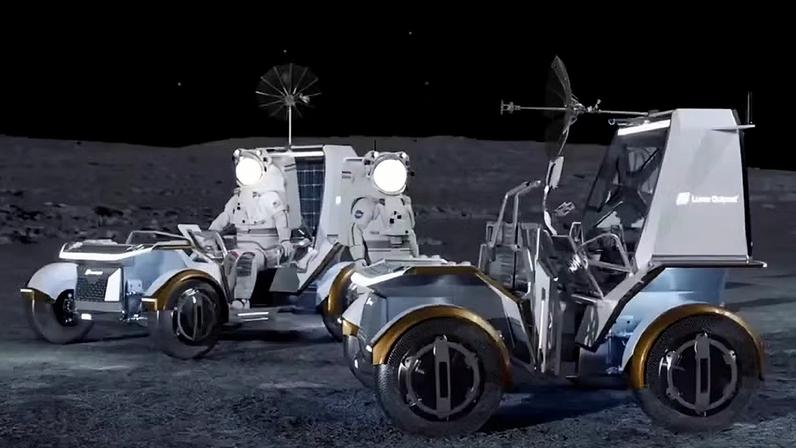 Novos veículos lunares da Nasa — Foto: Divulgação