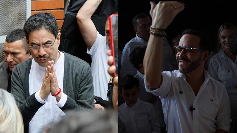 Candidatos que disputam o segundo turno na Colômbia