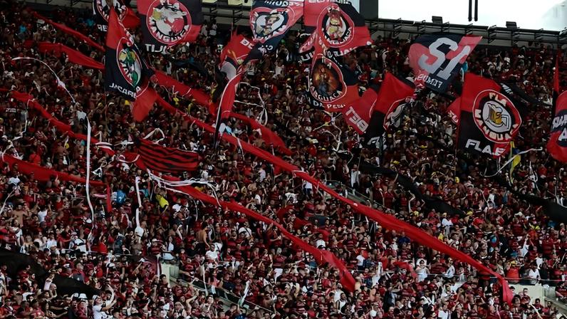 Torcida do Flamengo durante a final do Campeonato Carioca de 2025. Entenda o que a ciência diz sobre o cérebro do torcedor — Foto: Pexels