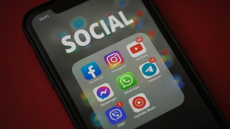 Redes sociais, Facebook, Instagram, YouTube, WhatsApp, Telegram — Foto: Pexels