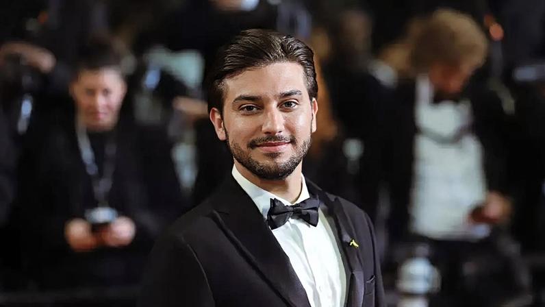 O produtor brasileiro Pietro Krauss no Festival de Cannes