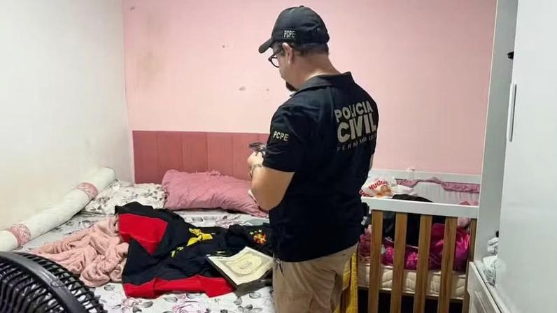 Operação Pista Zero teve como alvo membro de torcida organizada no Recife — Foto: Polícia Civil/Divulgação