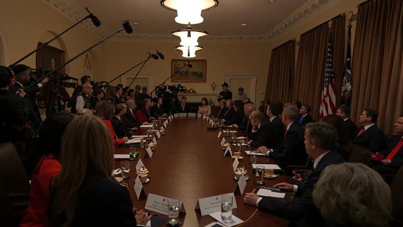 Photograph: Andrew Harnik/Getty Images