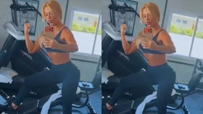 Poliana Rocha exibiu momentos do seu treino nesta terça-feira (12)