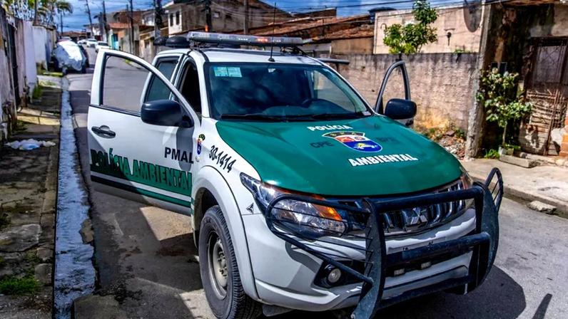 imagem colorida viatura policia ambiental maceio