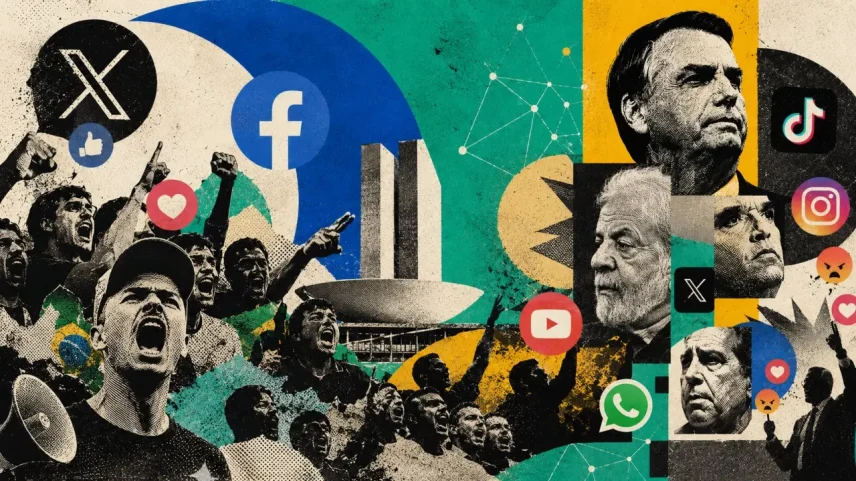 Onde foram parar os slogans “não tenho político de estimação”, “meu partido é o Brasil” e “intransigência total com corruptos”? (Foto: Imagem criada utilizando Open AI/Gazeta do Povo)