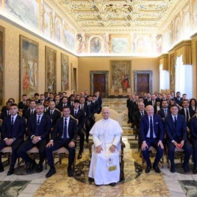 Papa recebe Inter e exorta atletas a serem testemunhas de valores