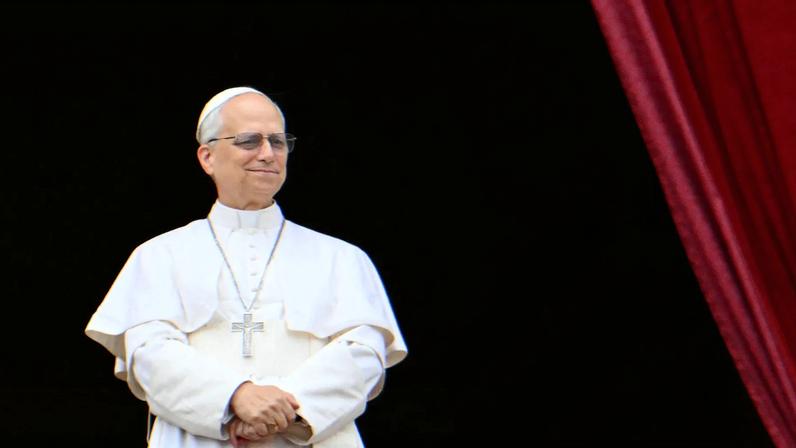Pope Leo XIV greets crowds from the main balcony of St Peter's basilica on May 11, 2025.
