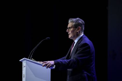 Premiê britânico Keir Starmer em Johanesburgo