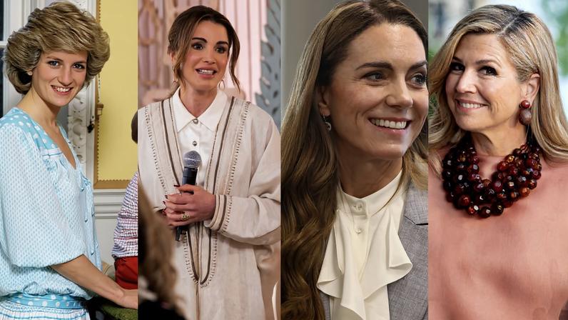 1 de 1 princesa-diana-rainha-rania-kate-middleton-e-rainha-maxima - Foto: Getty Images e Reprodução/Instagram