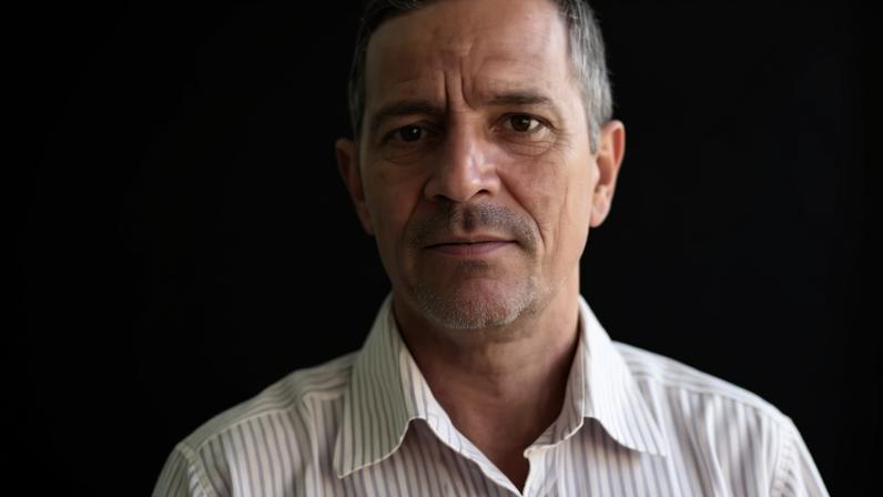 Milton Neves, de 48 anos, estava internado após incêndio em alojamento no Espírito Santo — Foto: Arquivo pessoal