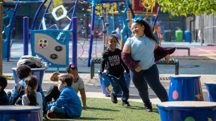 Em Nova York, mais de 240 pátios foram reinventados em cinco distritos (Foto: Trust for Public Land)