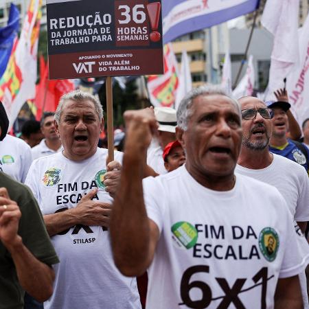 Protesto em SP pelo fim da escala 6x1