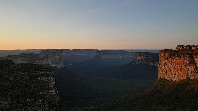 Paisagem do Cariri paraibano ao entardecer