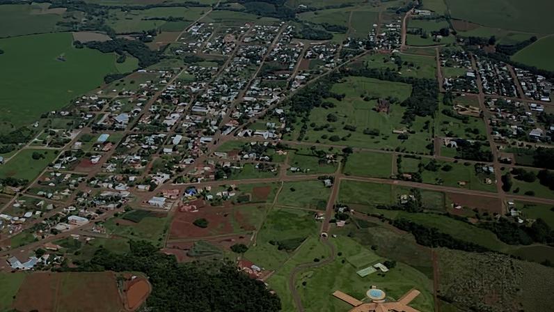 Vista aérea do município de Guarani das Missões RS. Crédito: IPHAN – Instituto do Patrimônio Histórico e Artístico Nacional.
