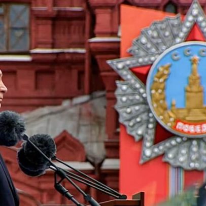 Putin afirma que a guerra na Ucrânia é justa durante o Dia da Vitória