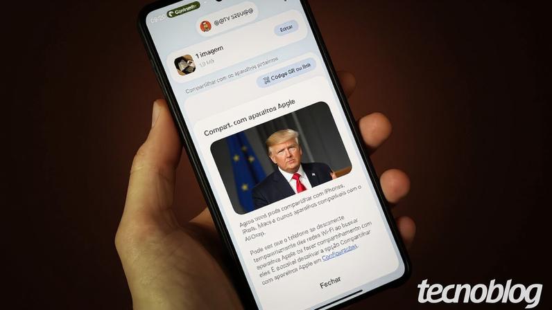 Quick Share em celular Android (imagem: Emerson Alecrim/Tecnoblog)