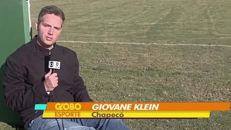 Giovane Klein, repórter da RBS TV Chapecó, vítima do acidente aéreo da Chapecoense — Foto: Globo Esporte/Reprodução
