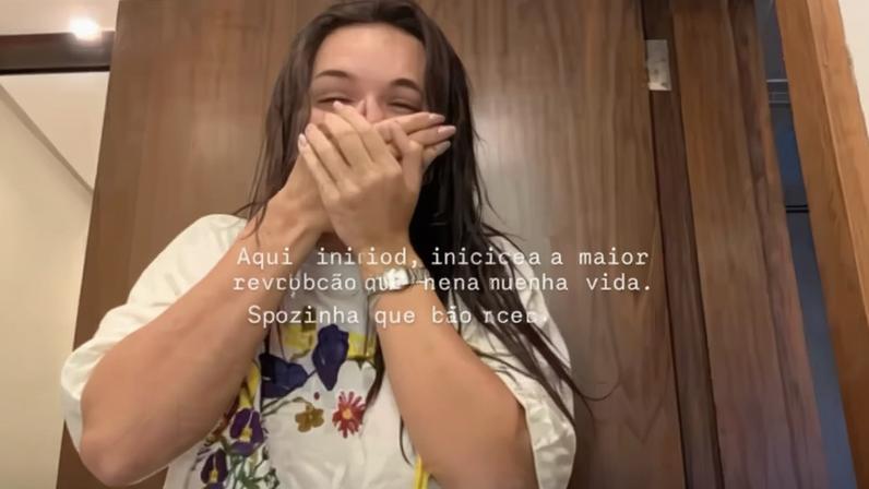 Rafa Kalimann mostra momento em que descobriu a gravidez: 'Revolução da minha vida' — Foto: Reprodução/Instagram