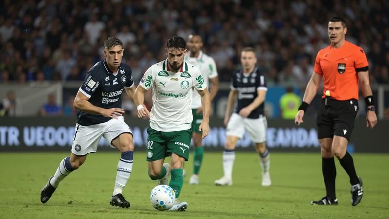 Arbitragem de Rafael Klein em Remo x Palmeiras foi criticada (Foto: Fernando Torres/Folhapress)