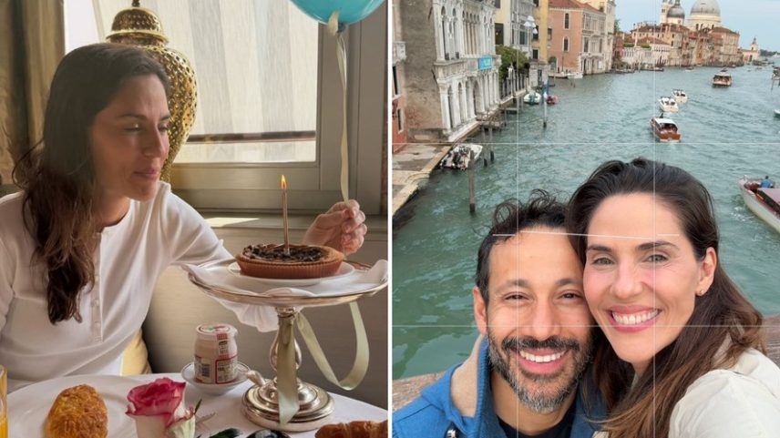 Ex-Malhação, Rafaela Mendelli comemora aniversário na Itália ao lado do marido — Foto: Reprodução/Instagram